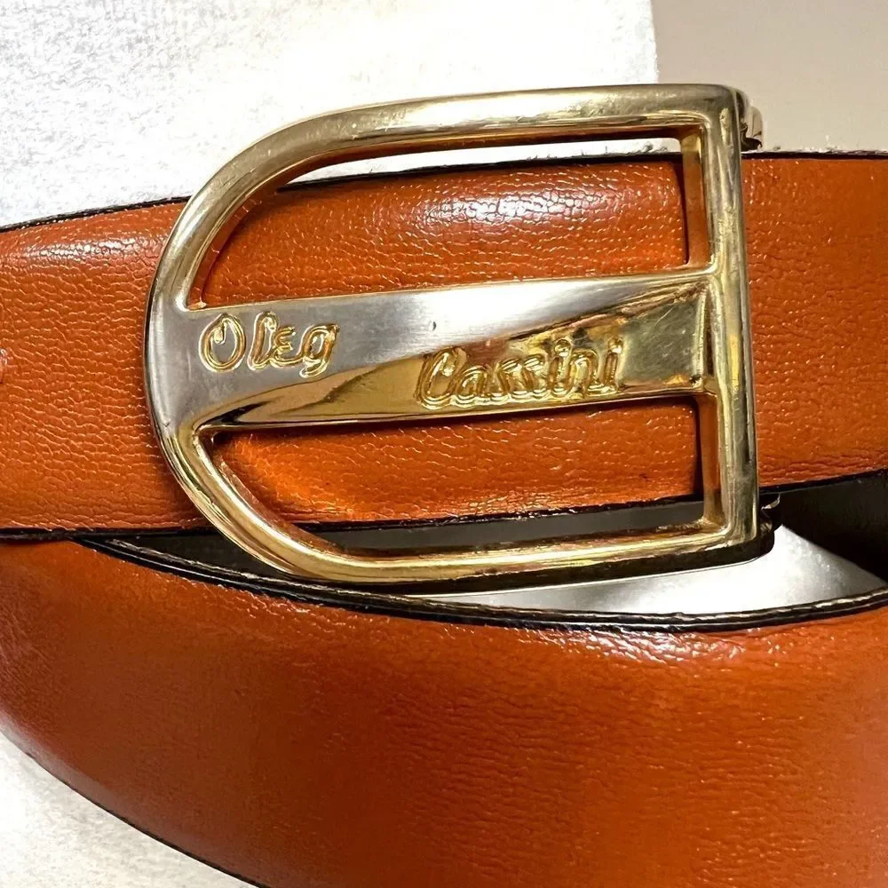 Oleg Casino vintage camel colored men’s belt. Size 40
